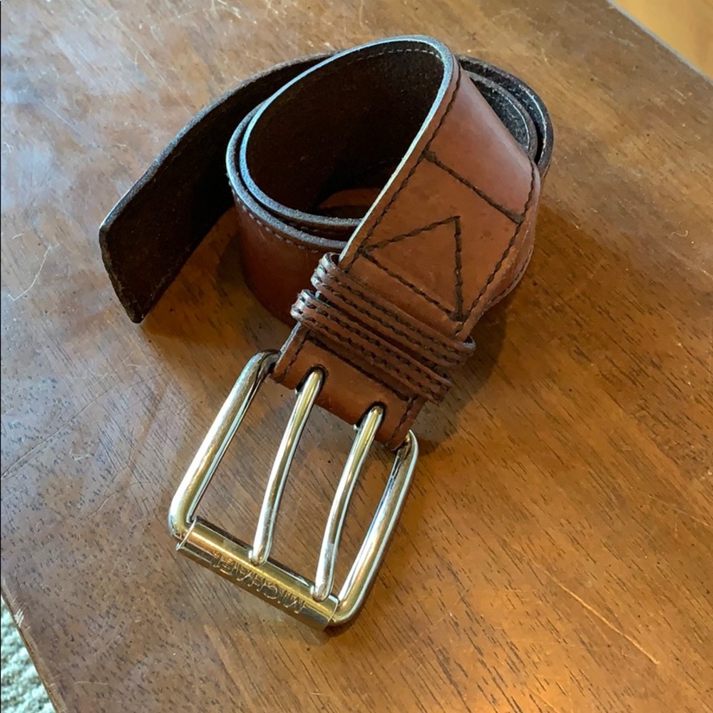 {Michael Kors}  Full Grain Leather Belt